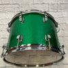 Ludwig 1980s Green ReWrap 14" Tom Roto Toms