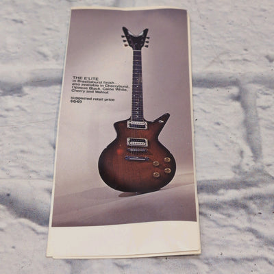 Vintage Dean Product Brochure - Late 70s
