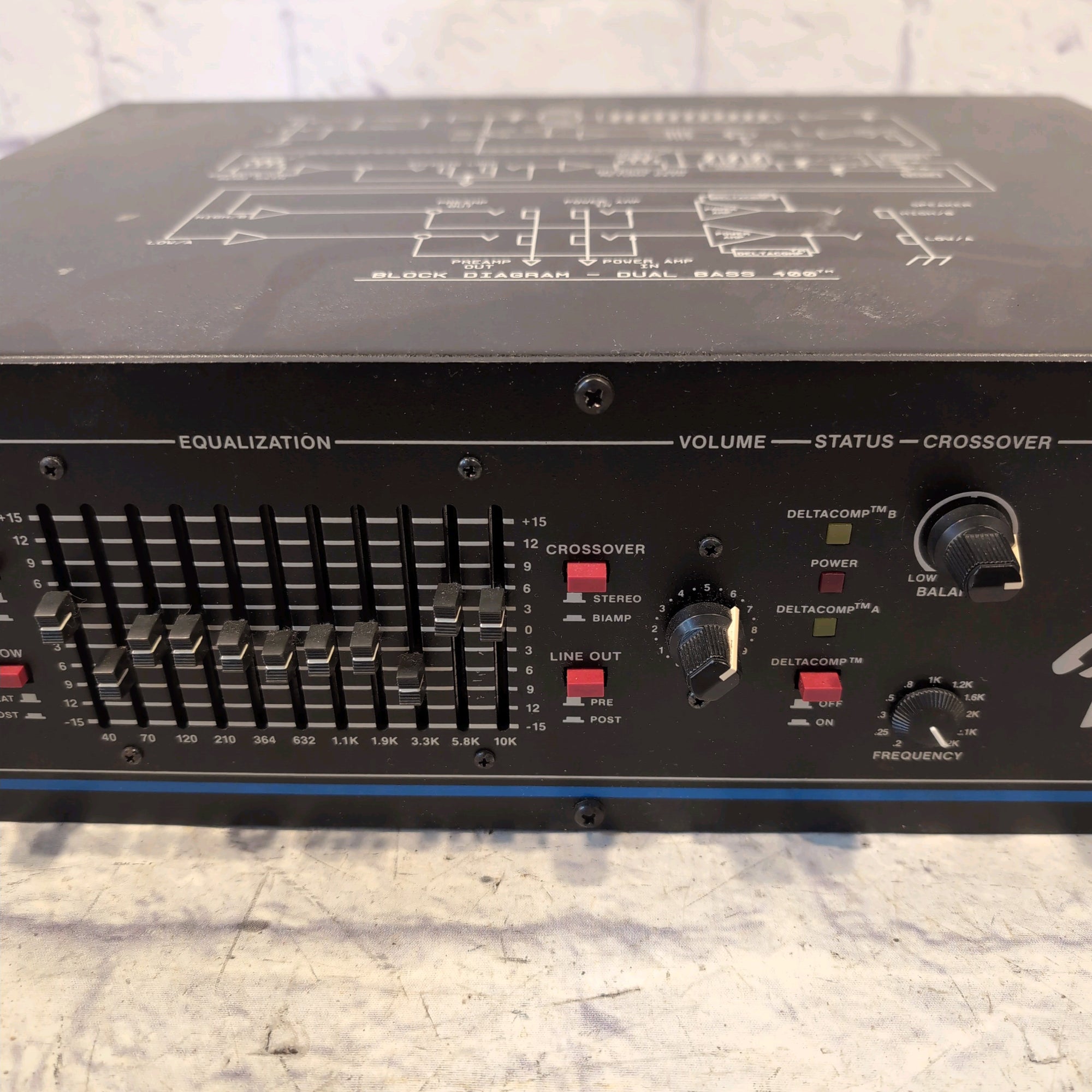 Fender BXR Dual Bass 400 Rack Mount Bass Amp Head