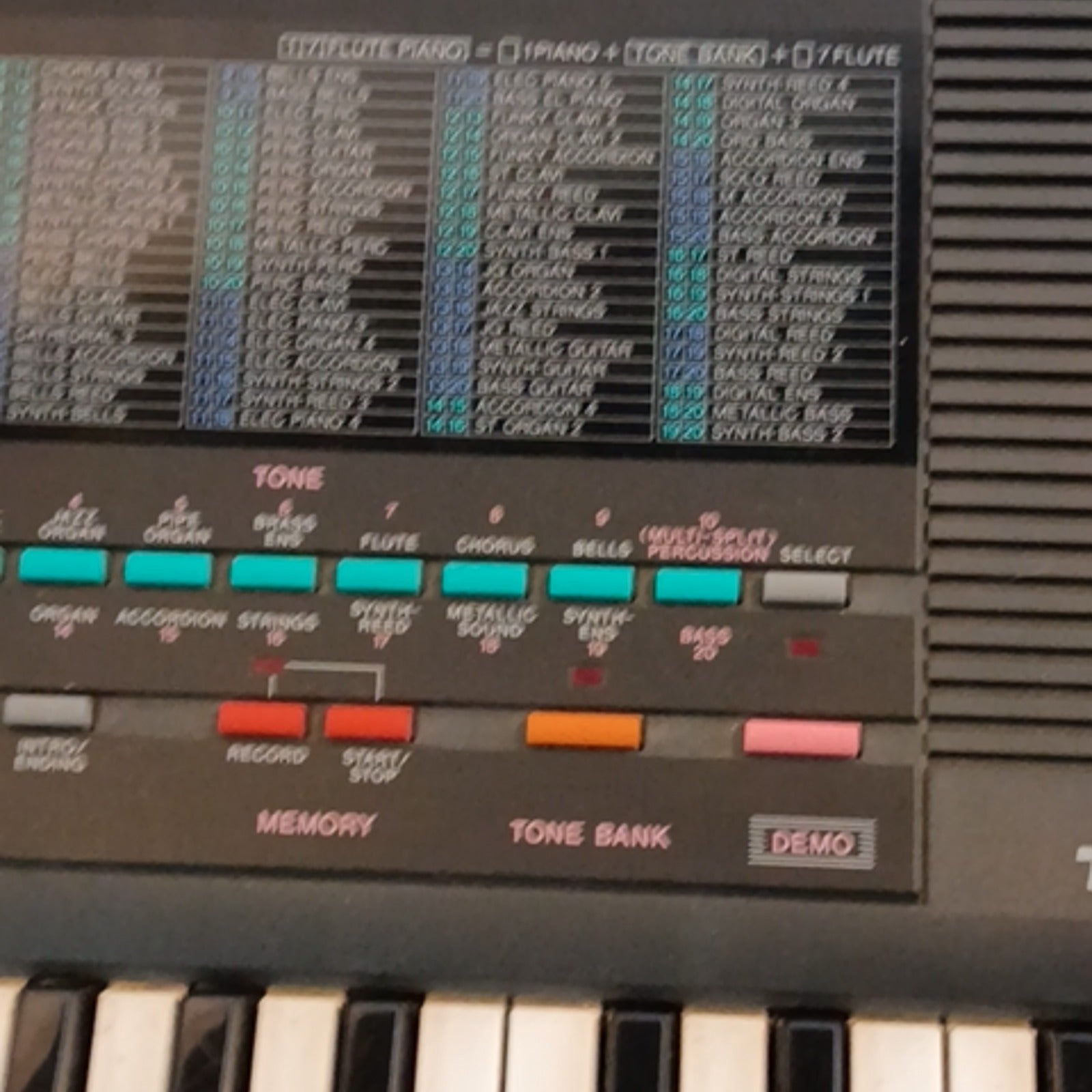 Casio 210 sound ToneBank  mt-260 Digital piano