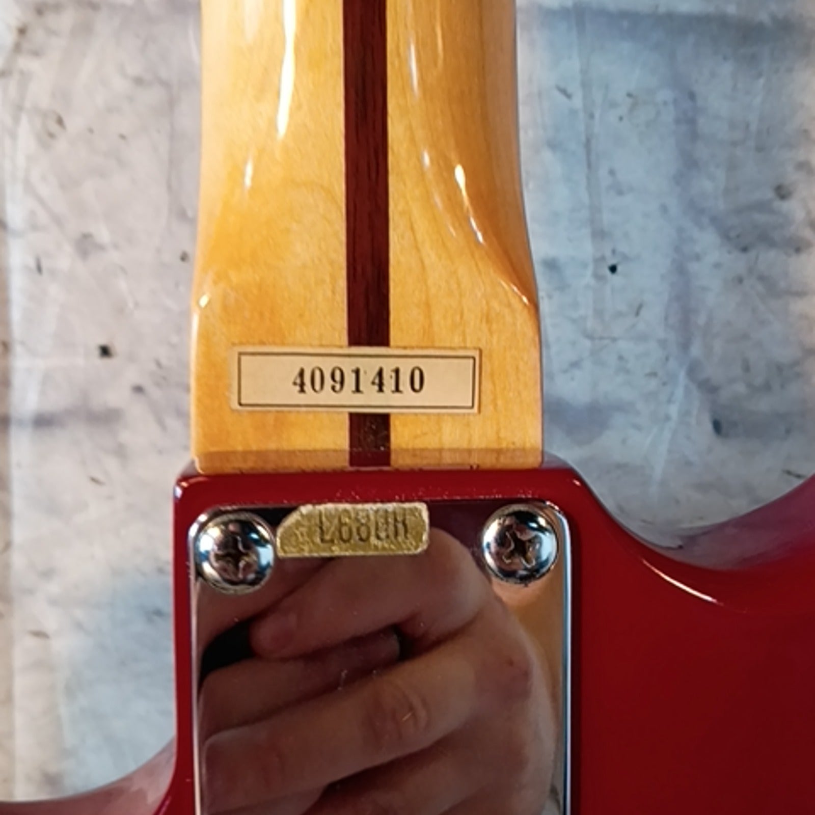 Lotus S-Style Red Electric Guitar with Bullet Truss Rod