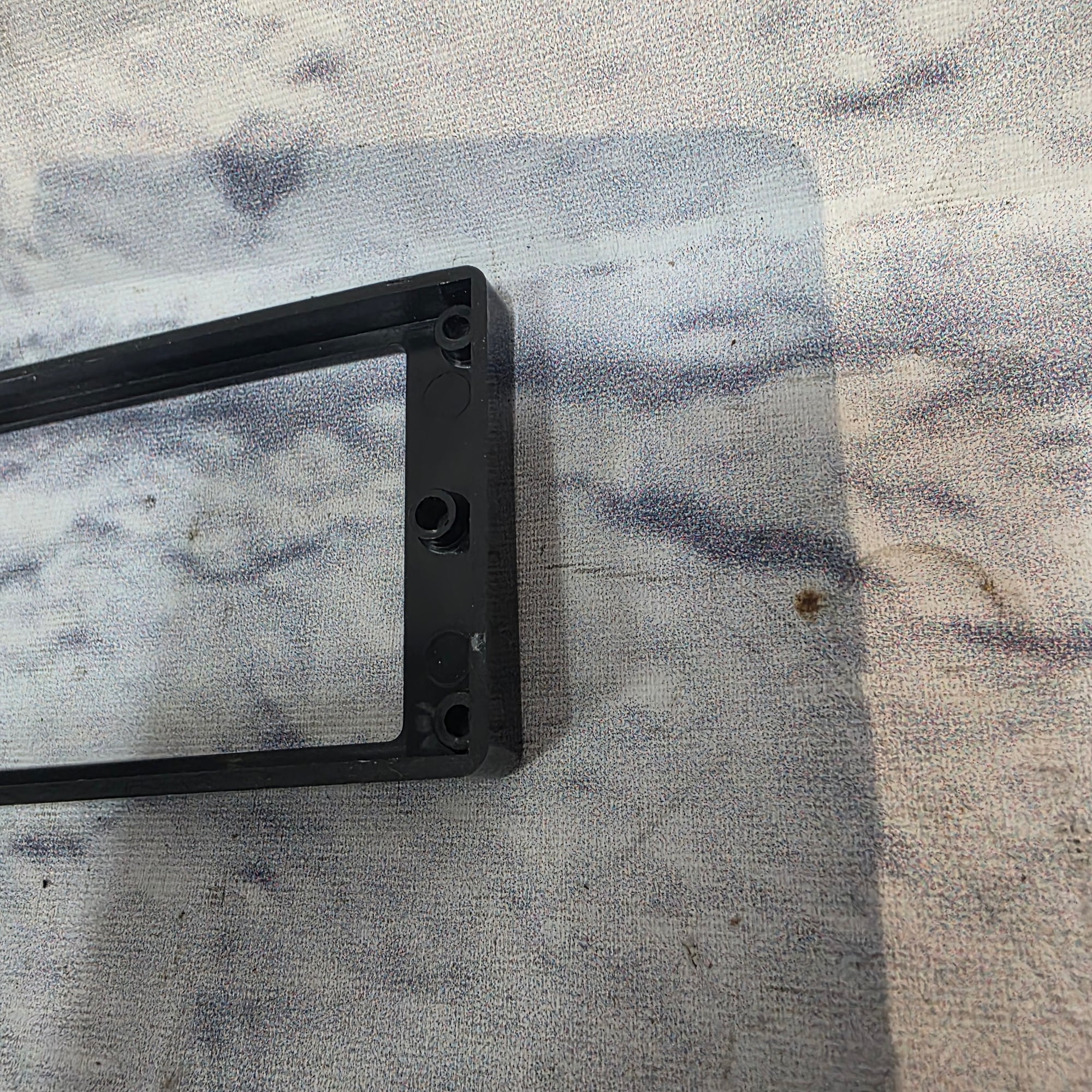 Unknown Black Humbucker Pickup Mounting Ring Electric Guitar Part