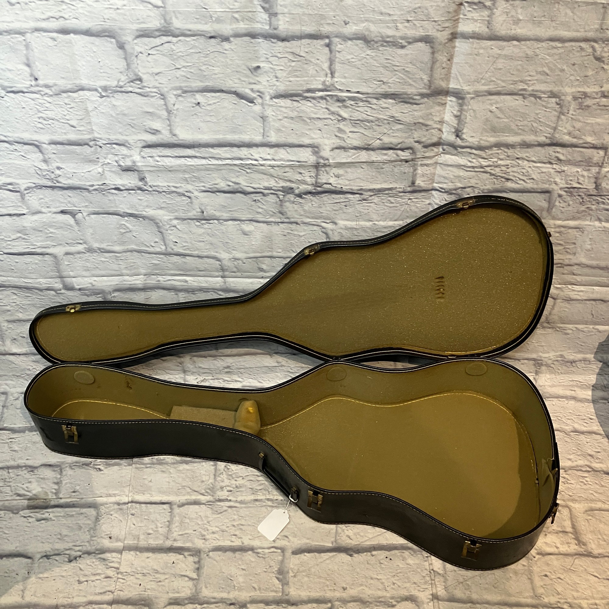 Goya G-314B Vintage 1970s Acoustic Guitar - Black w/ case