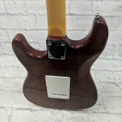 Unknown Partscaster Strat with Lace Sensor Emerald, Silver Purple Pickups