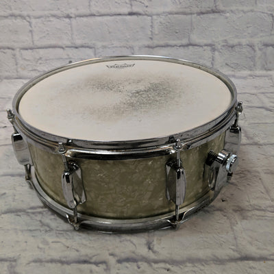 Unknown Vintage MIJ 14 x 5 White Pearl Snare Drum