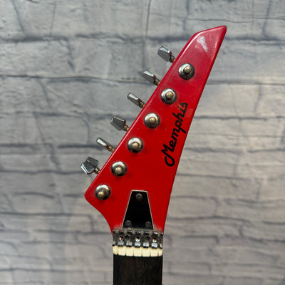 Memphis S2TR 1980s Cherry Red Electric Guitar - AS IS