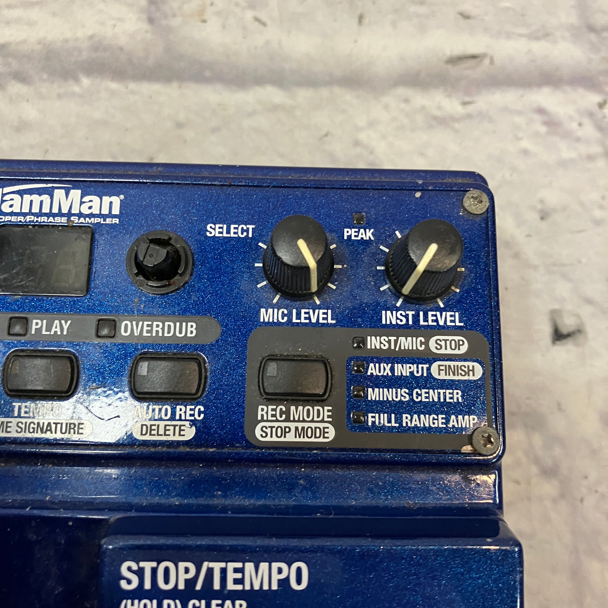 Digitech JamMan Looper Phrase Sampler with Power Supply