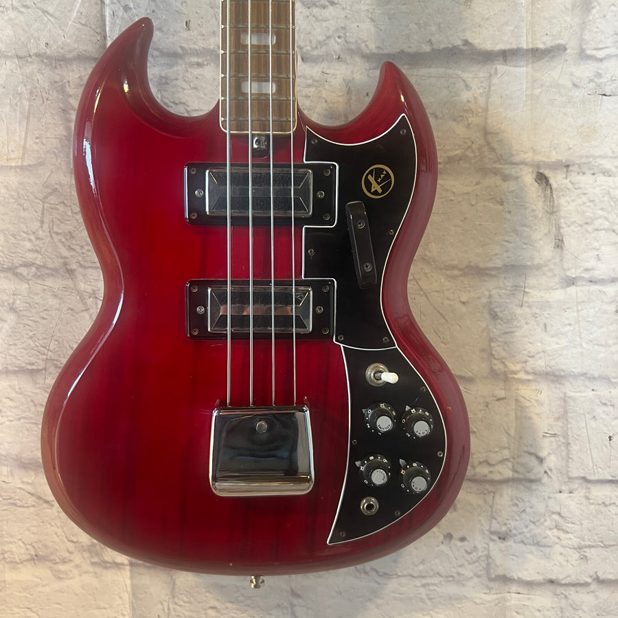 Kay K2B Vintage 1960s Double Cut 4-String Bass Guitar