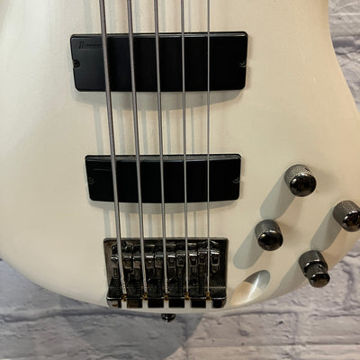 Ibanez Soundgear SR305F Fretless 5-string Electric Bass - Pearl White