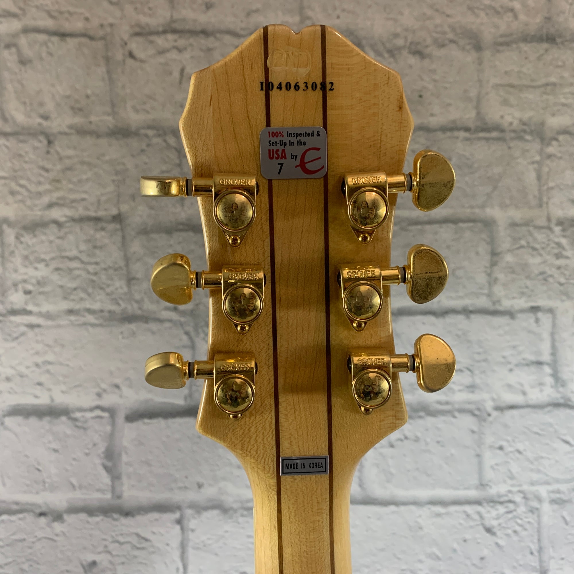 2004 Epiphone MIK Sheraton II Hollowbody Electric - Natural w/ Hardshell Case