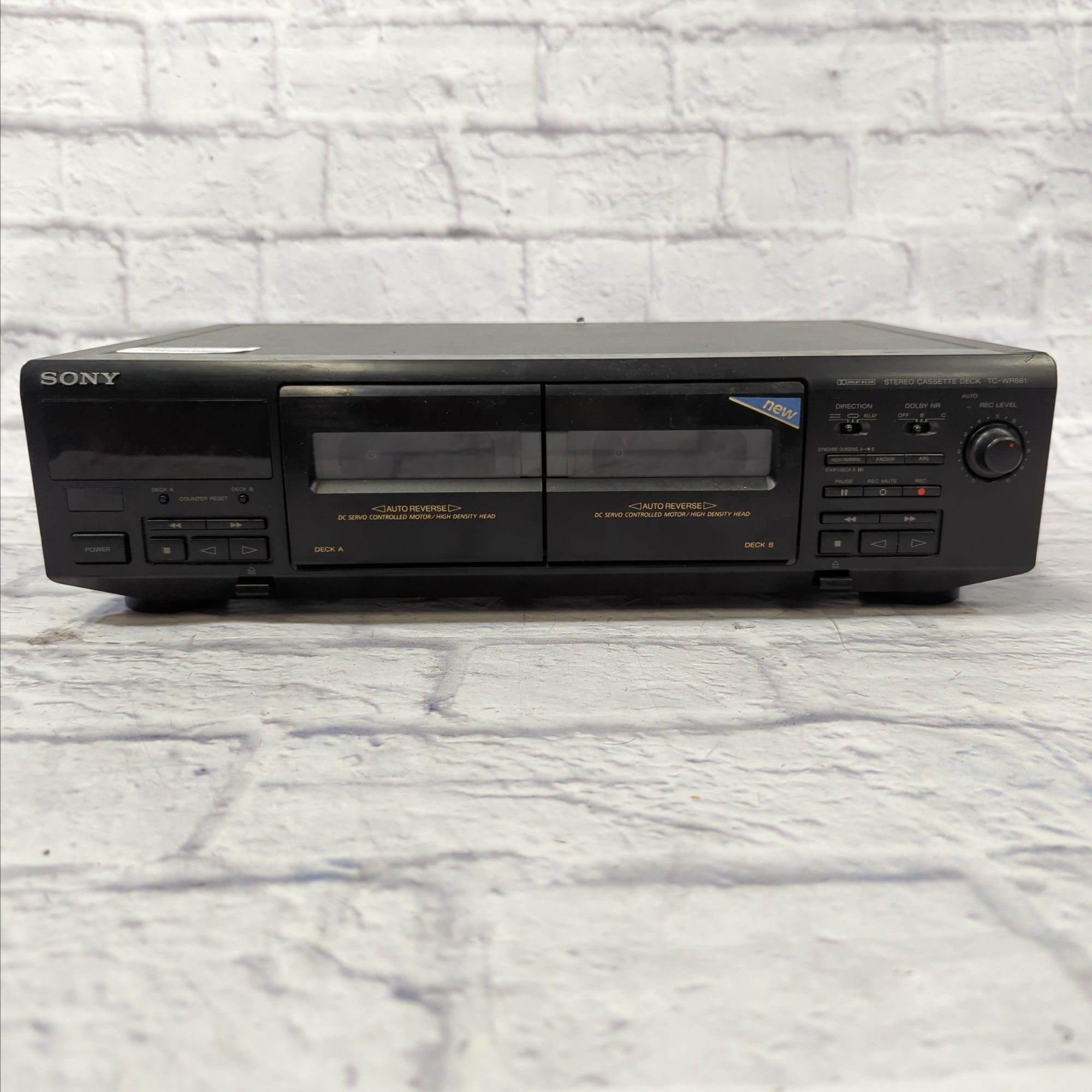 Sony TC-WR661 Dual Cassette Deck
