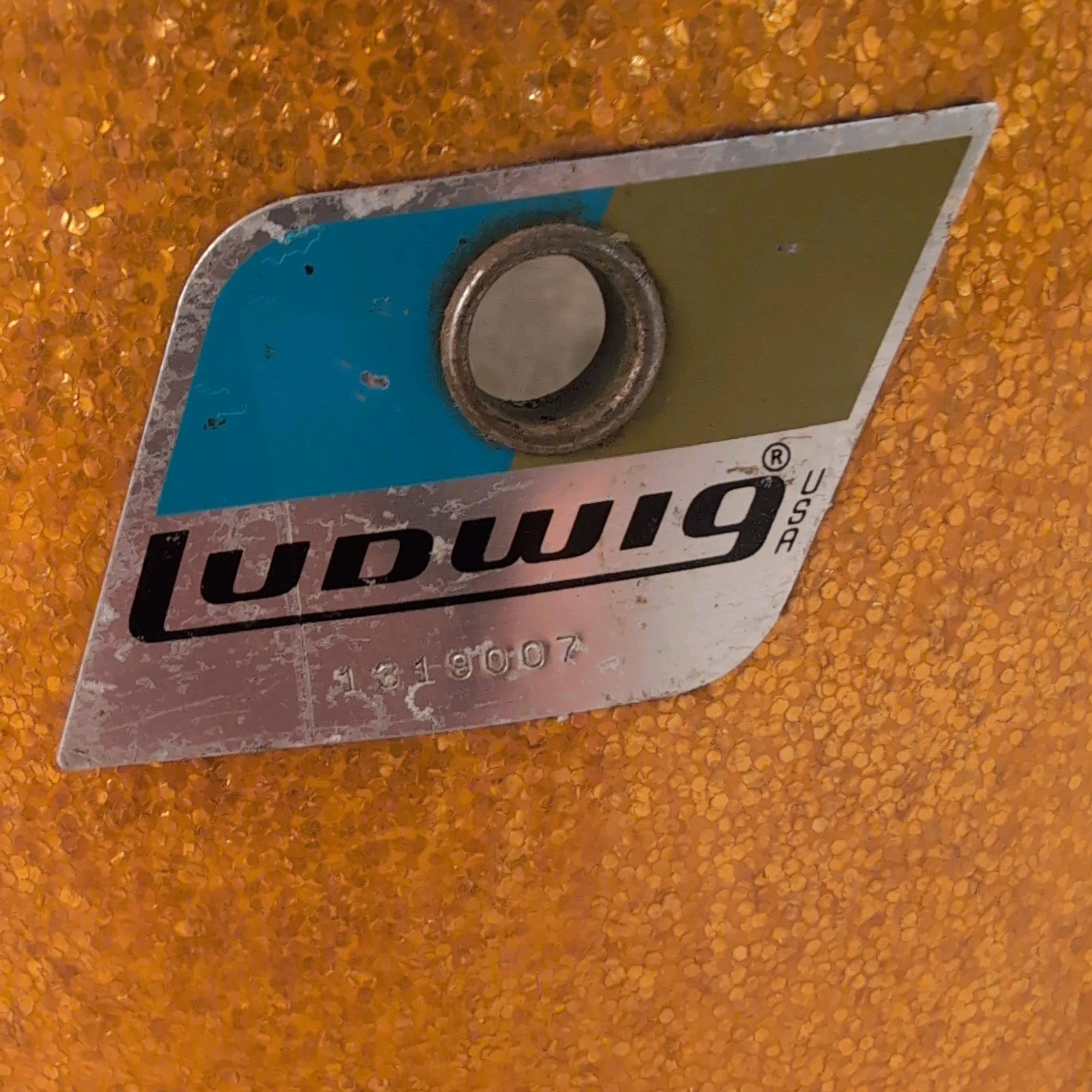 Ludwig 12x8 Gold Sparkle Tom 1970s Slot Mount
