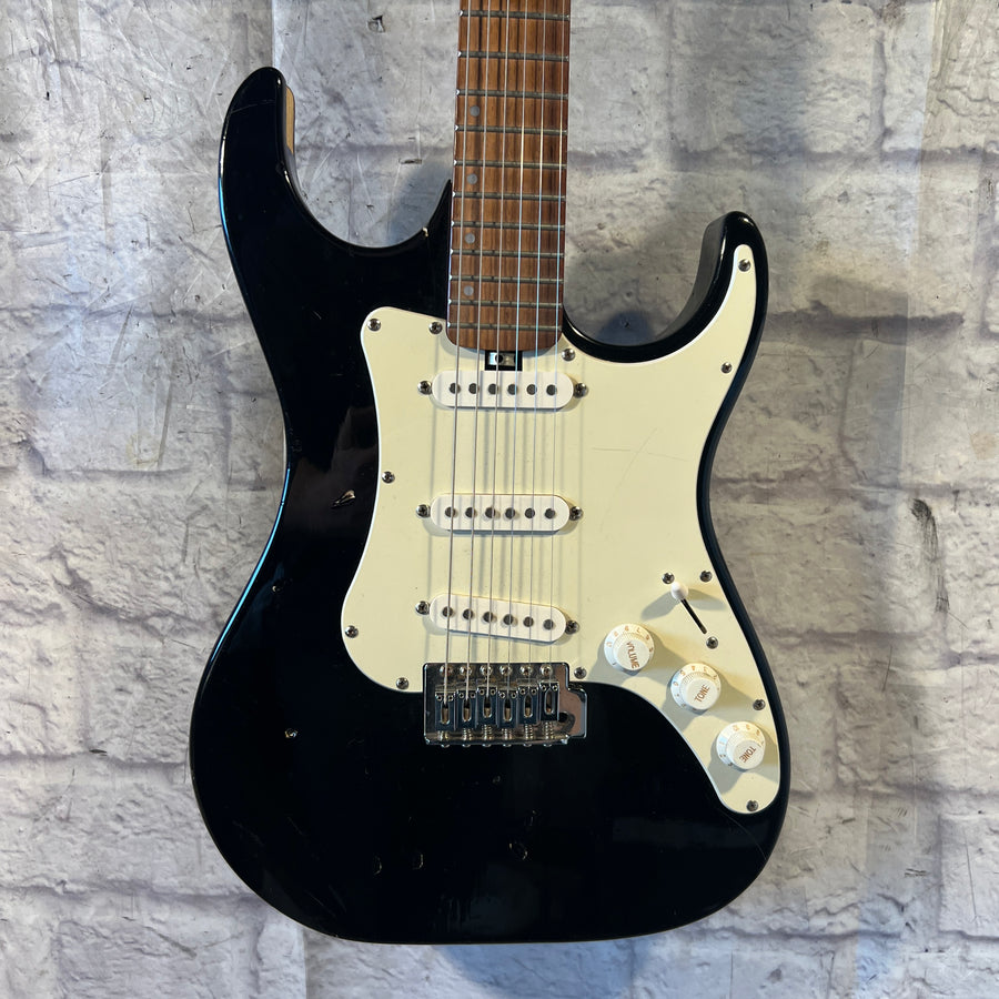 Lyon Strat Style Black Electric Guitar