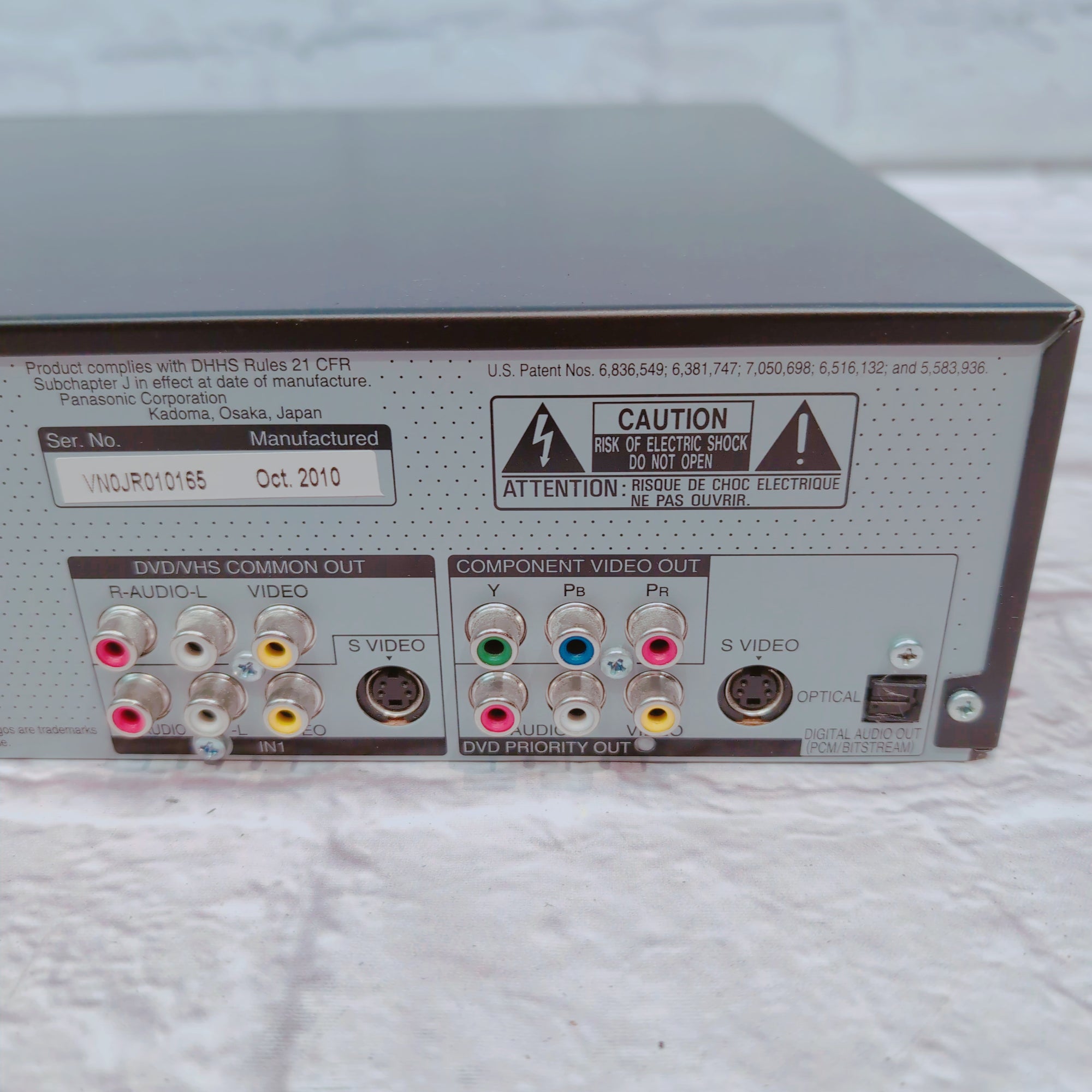 Panasonic DMR-EZ48V DVD Player VCR Recorder