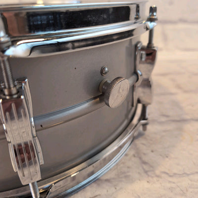 Ludwig L-404 Acrolite 5x14" 8-Lug Aluminum Snare Drum with Rounded Blue/Olive Badge