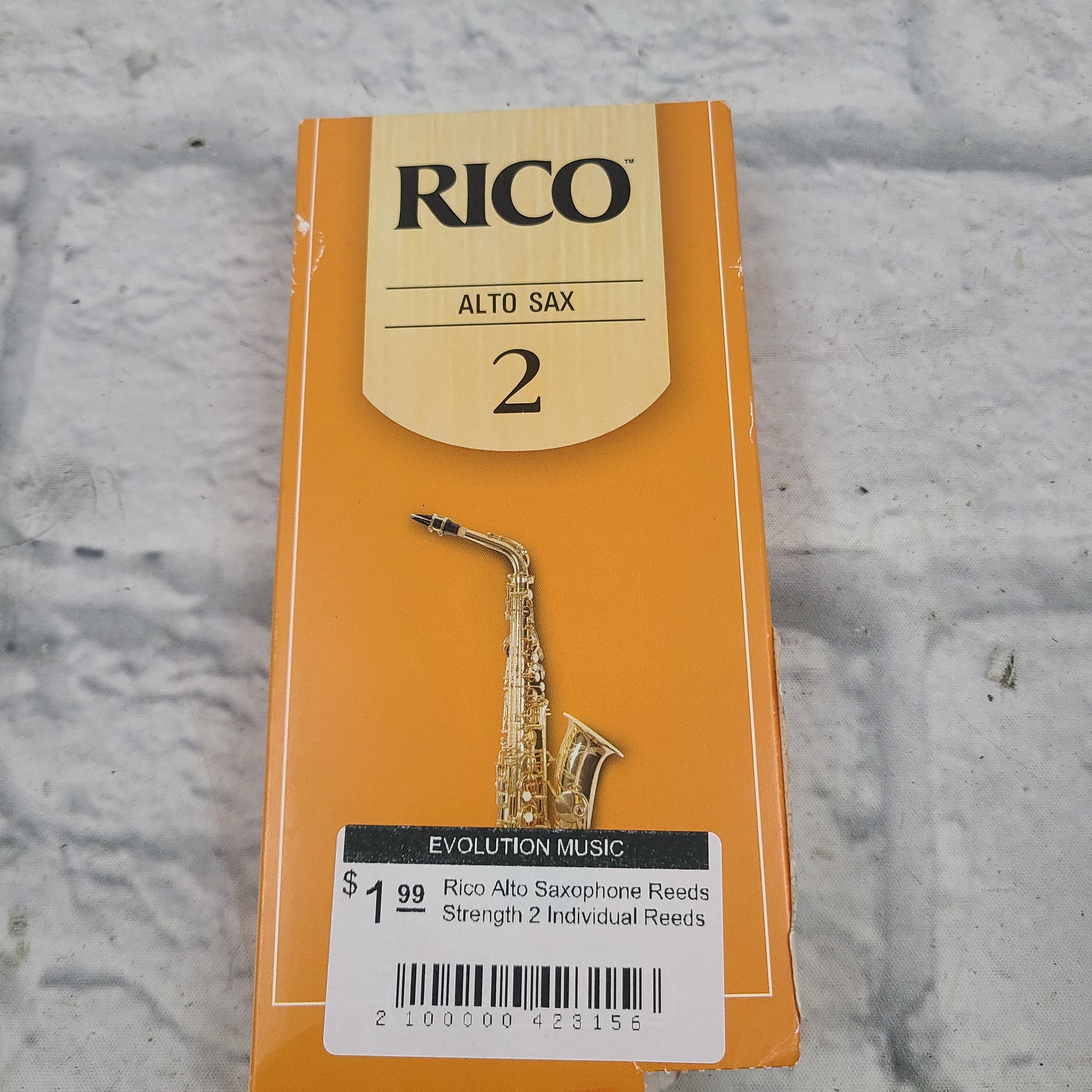 Rico Alto Saxophone Reeds Strength 2 Individual Reeds