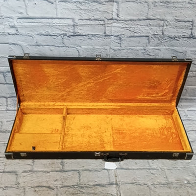 Unknown Vintage 70s MIJ Electric Guitar Case - Yellow Interior Hard Case