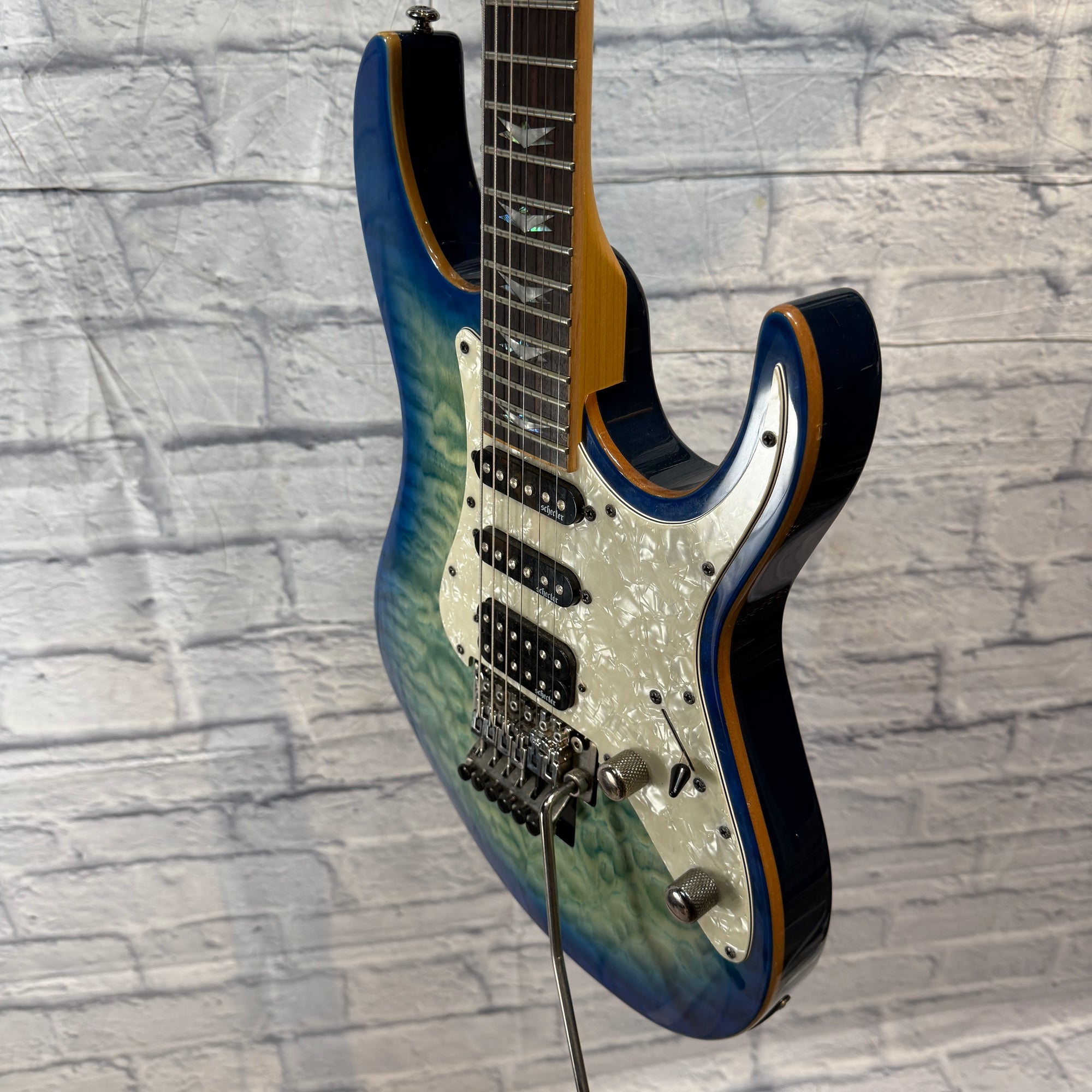 Schecter Diamond Series - Ocean Blue Burst Electric Guitar