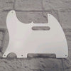 Unknown Telecaster Pickguard White 5 Hole Single Ply