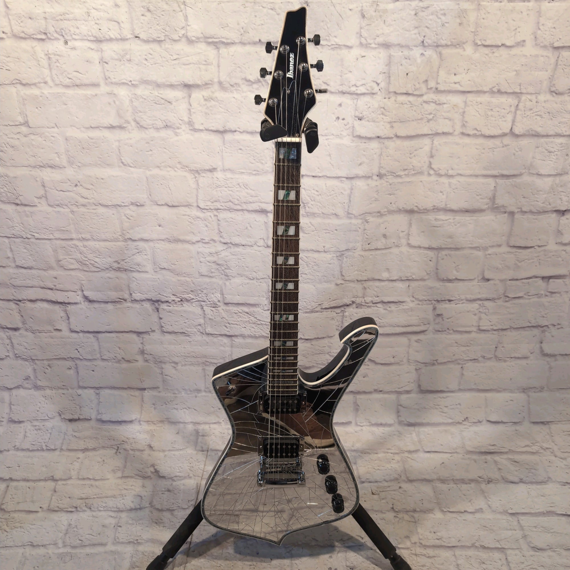 Unofficial Ibanez Paul Stanley Iceman Cracked Mirror Guitar