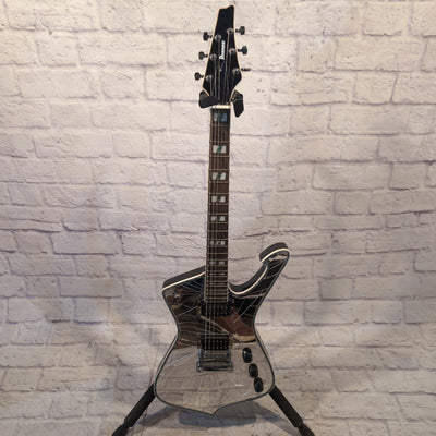 Unofficial Ibanez Paul Stanley Iceman Cracked Mirror Guitar