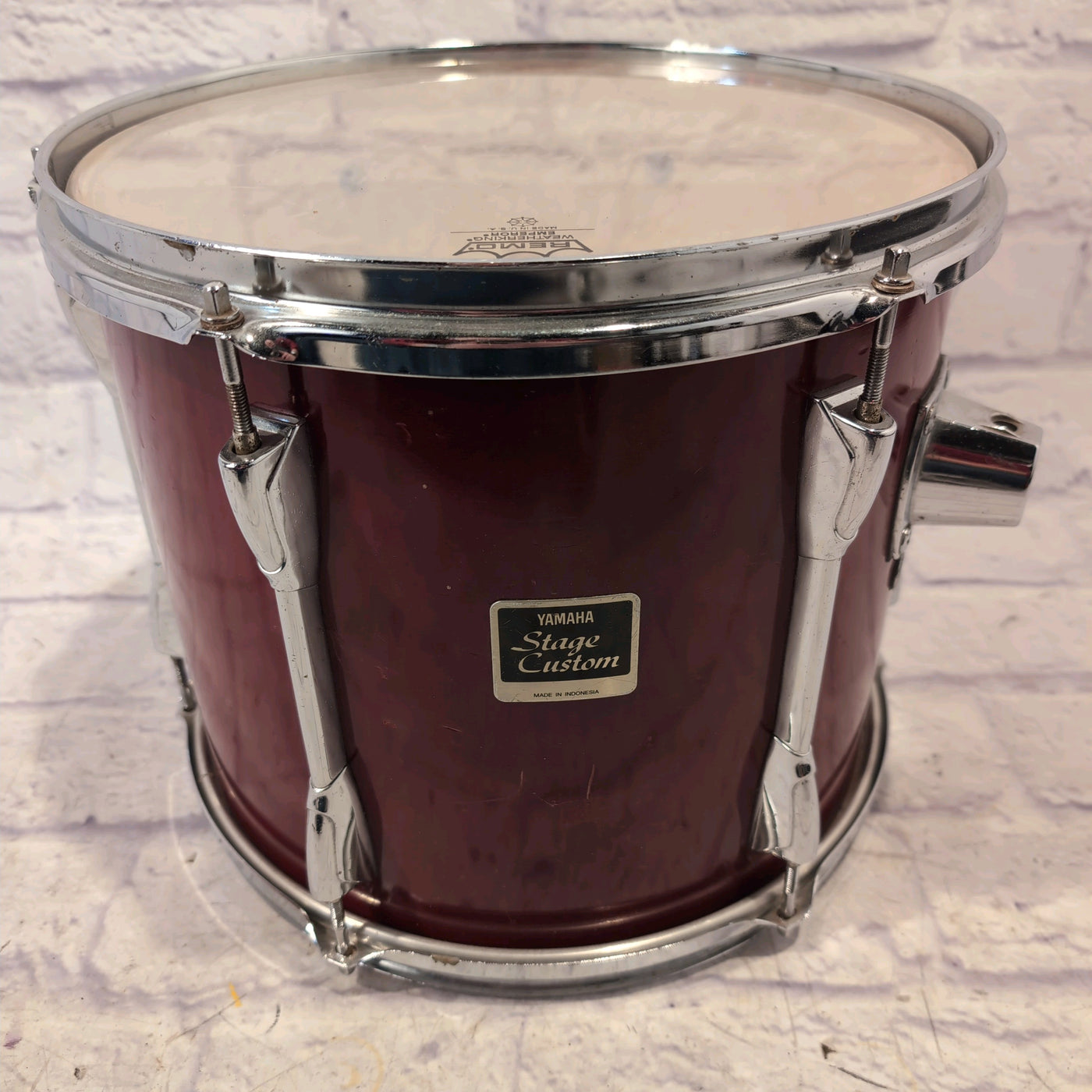 1990s Yamaha Indonesia Stage Custom 11 x 13" Wine Red Stain Tom