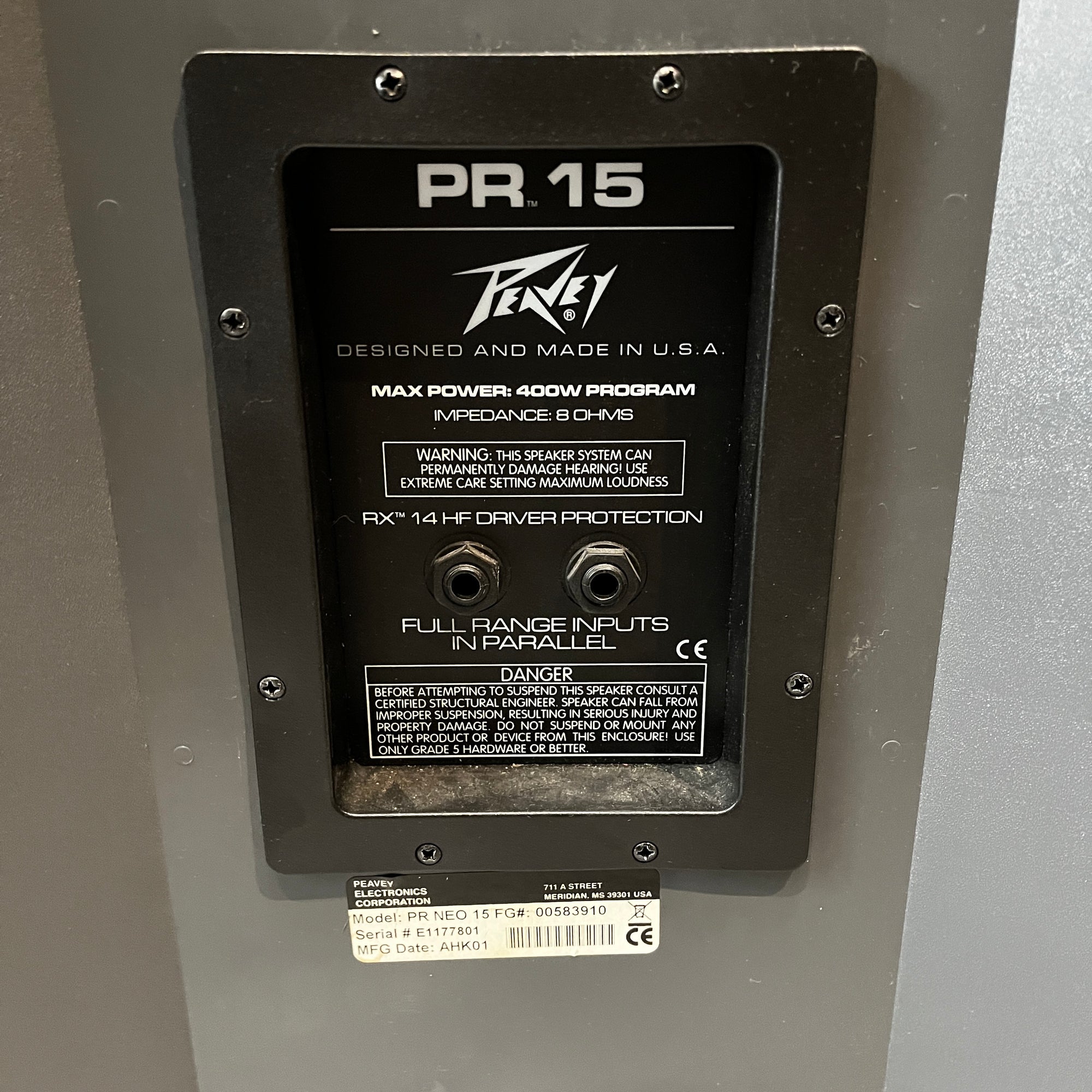 Peavey PR-15 Passive Speaker Pair