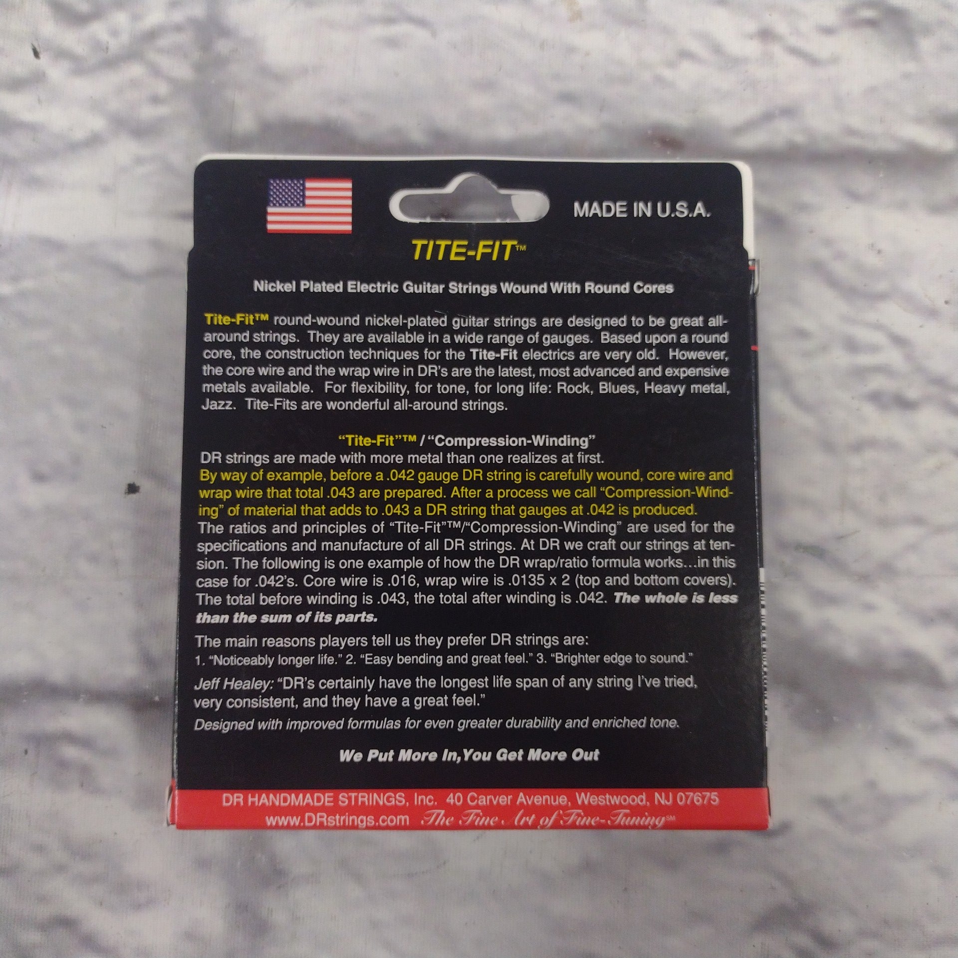 DR Strings LT-9 Tite-Fit 9-42 Electric Guitar Strings