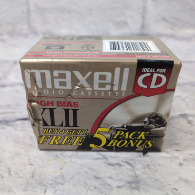 Maxell 5 Pack 90 Minute Cassettes