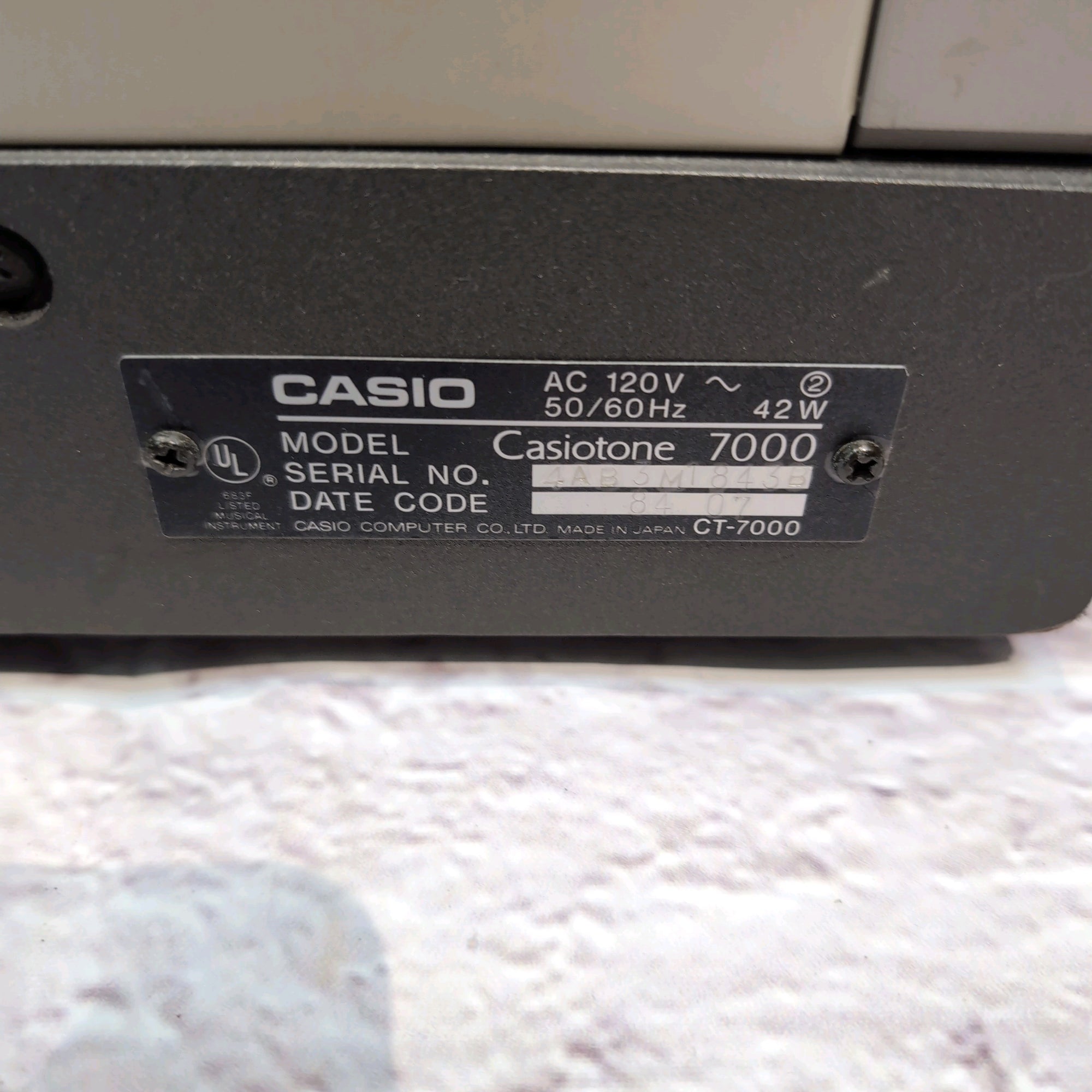 Casio Casiotone 7000 Vintage Synth Keyboard