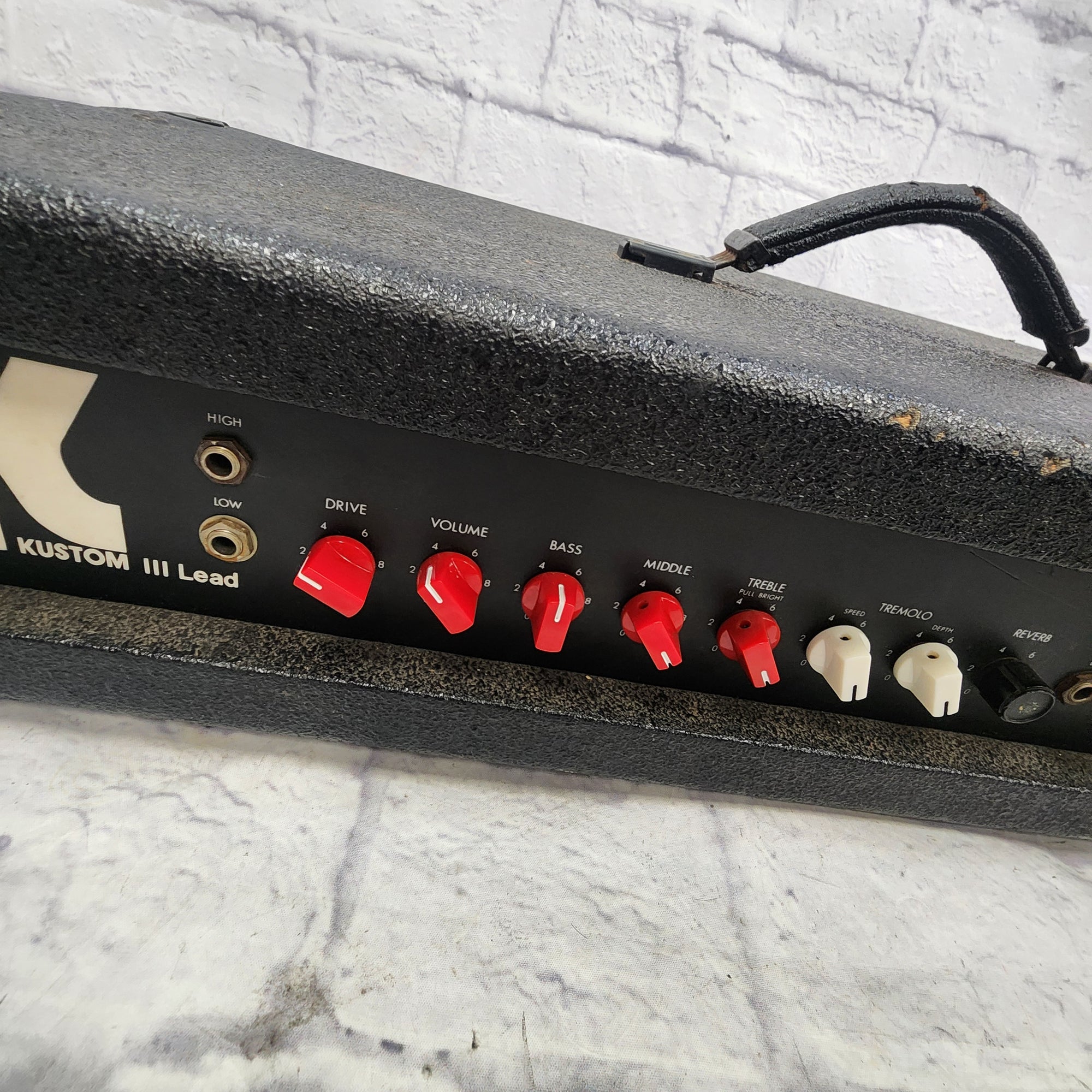 Kustom Lead 3 Guitar Head Reverb Out Guitar Amp Head
