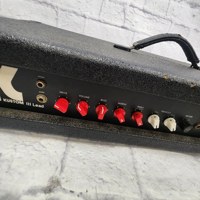 Kustom Lead 3 Guitar Head Reverb Out Guitar Amp Head