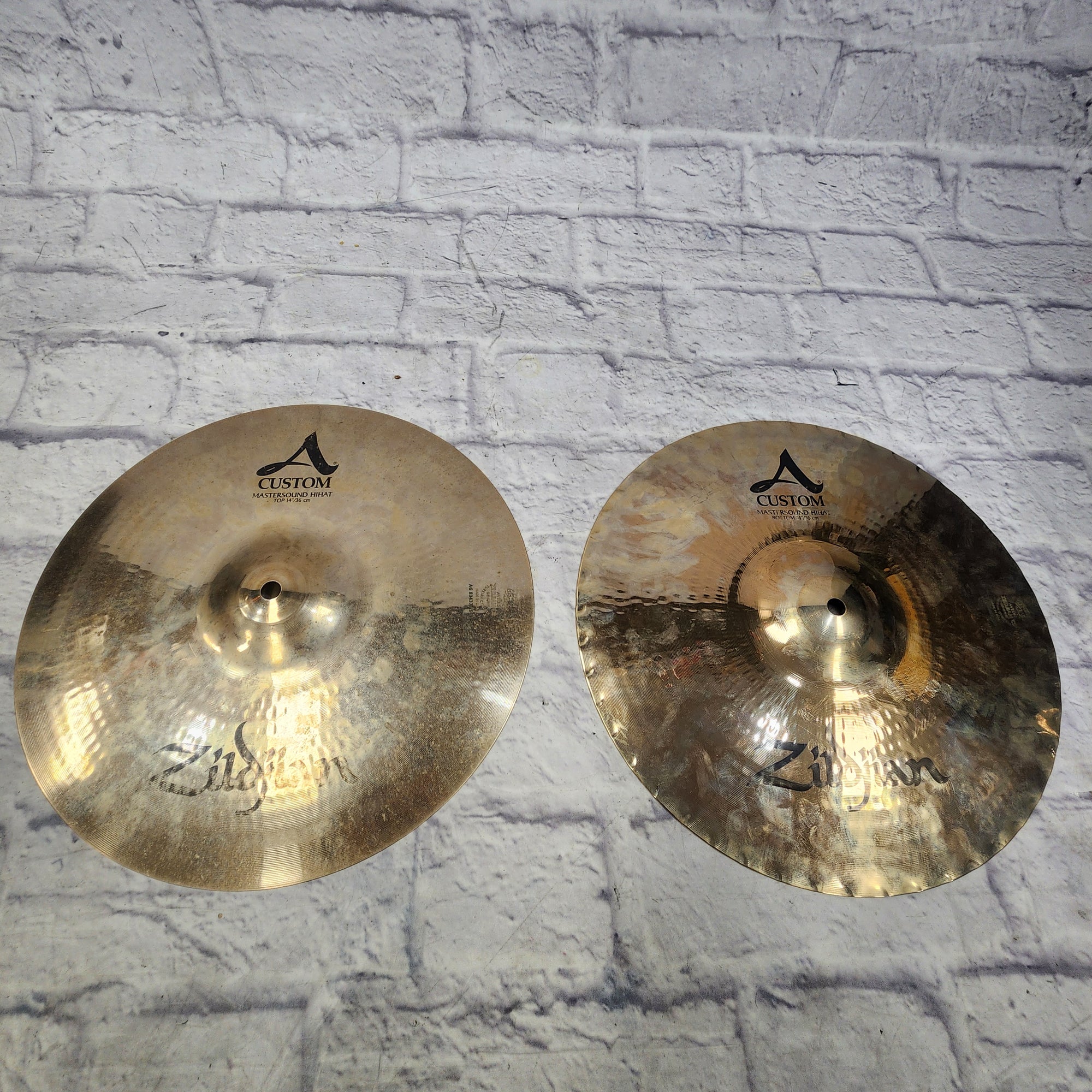 Zildjian 14 A Custom Mastersound Hi Hat Cymbal Pair