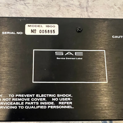 SAE Model 1800 Rack Stereo Parametric EQ