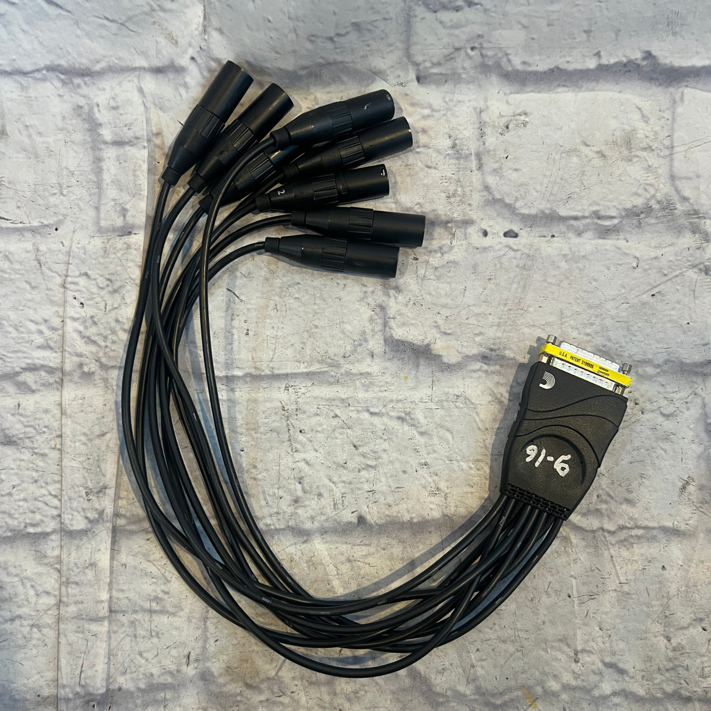 D'Addario PW-XLRMB-01 3' Modular snake System Snake