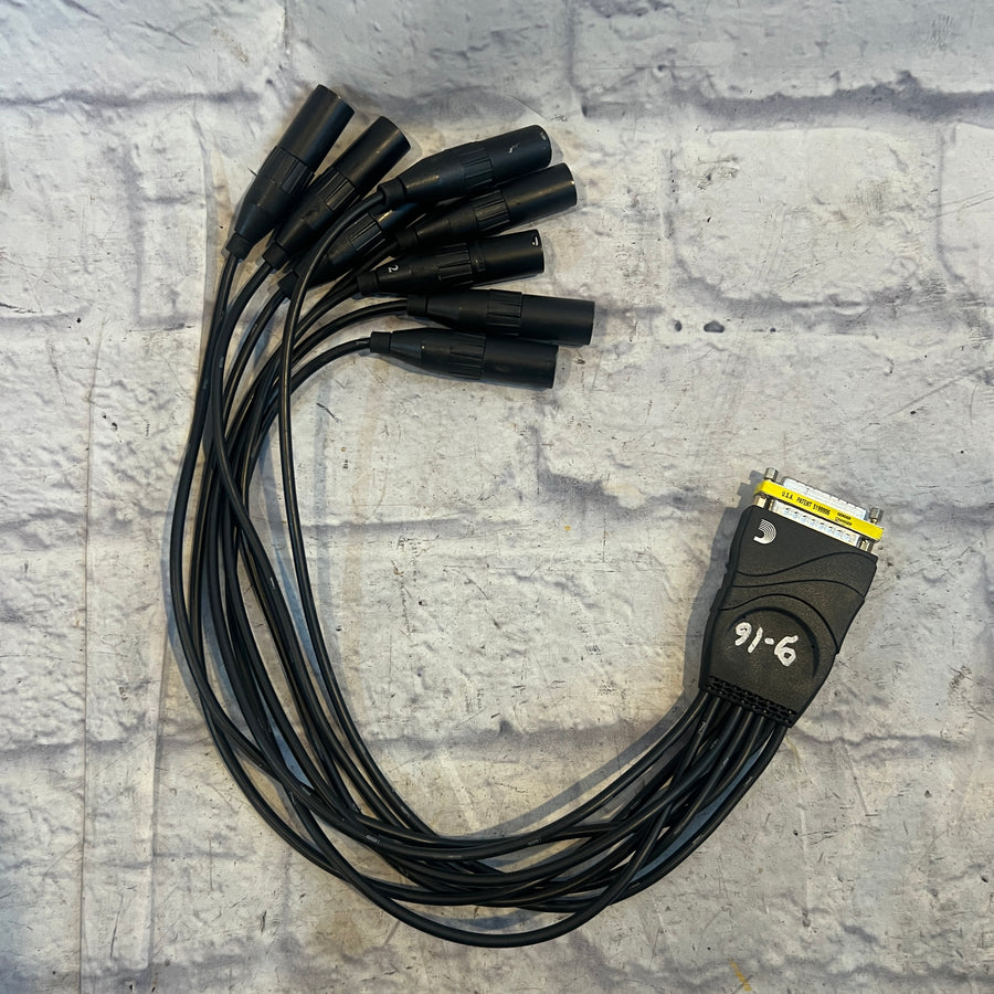 D'Addario PW-XLRMB-01 3' Modular snake System Snake