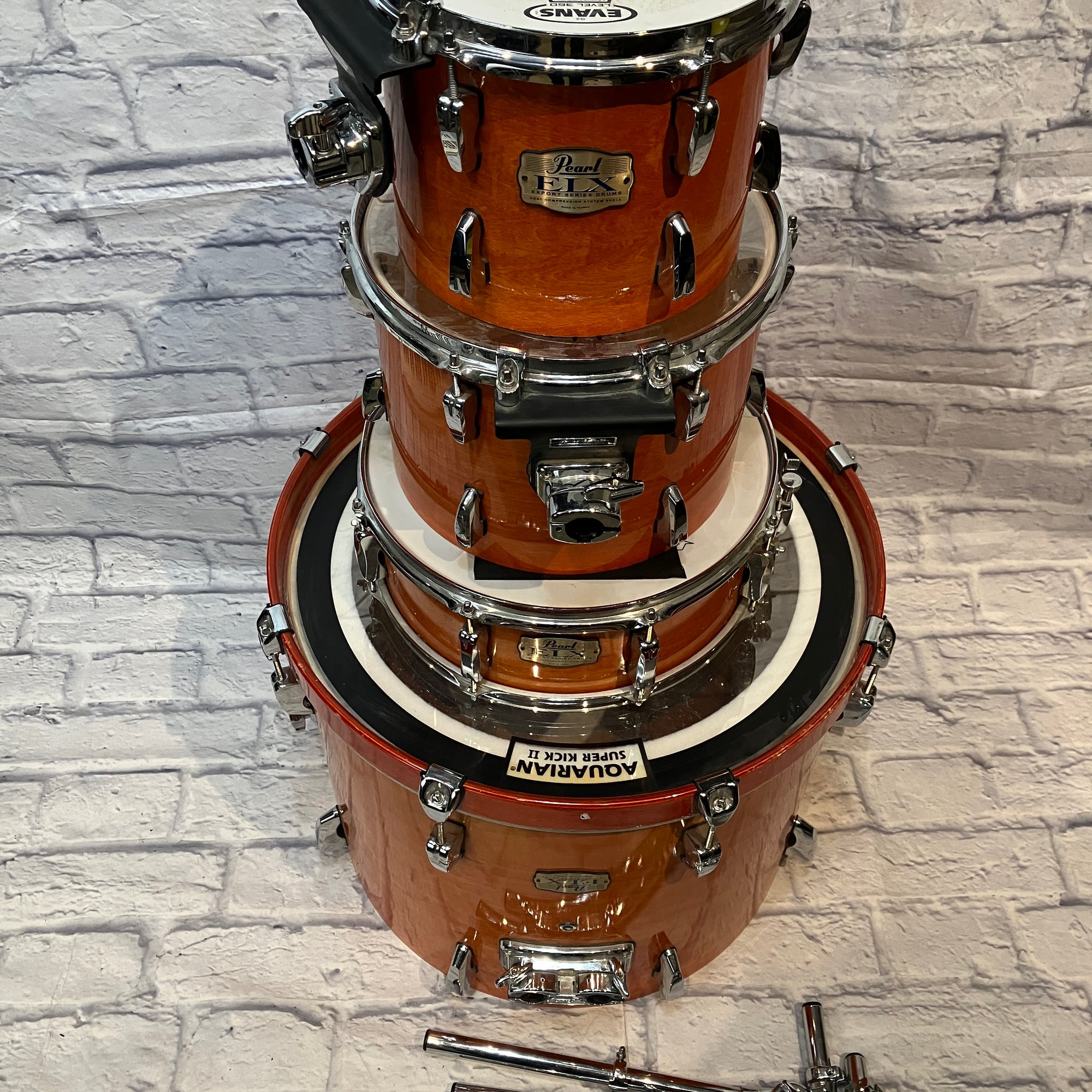 Pearl Export ELX Export Series 4 Piece Drum Kit - Orange