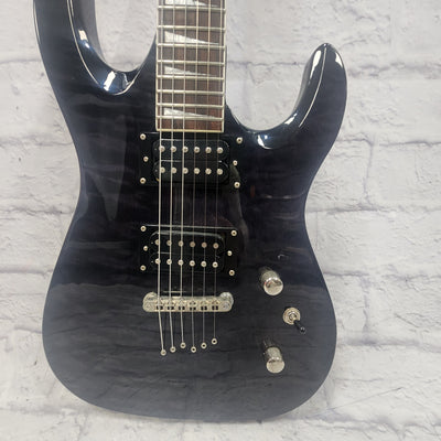 St Blues S&T Custom Trans Black Solid Body 2HB