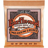 Ernie Ball Earthwood Med Light Phosphor Bronze Acoustic Strings 12 - 54