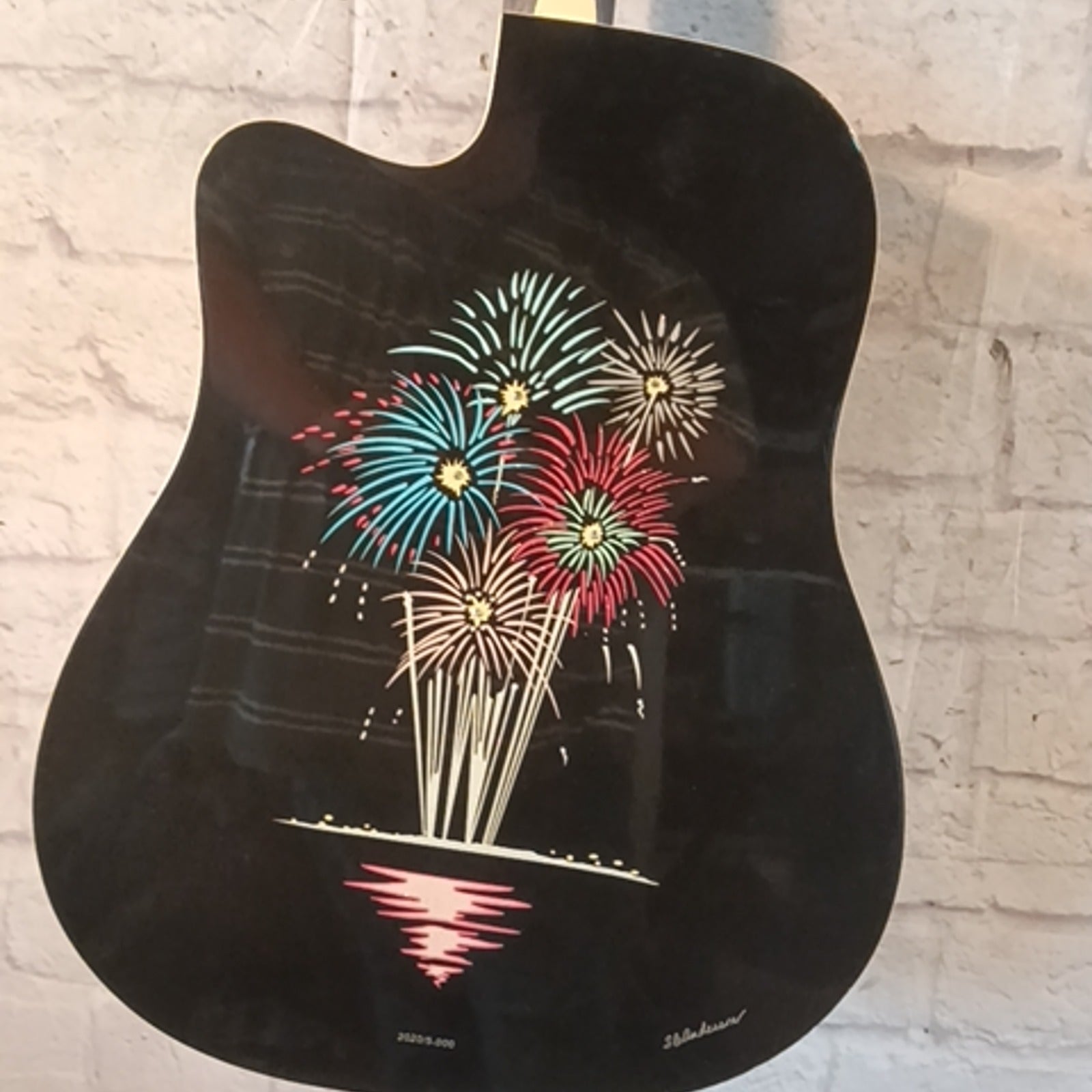 Esteban Fireworks Dreadnaught Acoustic Guitar 2007 Acoustic Guitar