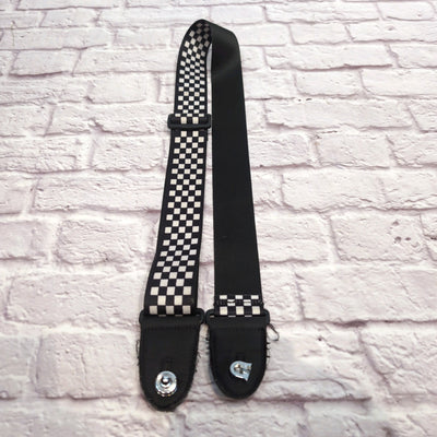 Levi's Checkered Guitar Strap w/ Schaller Strap Locks