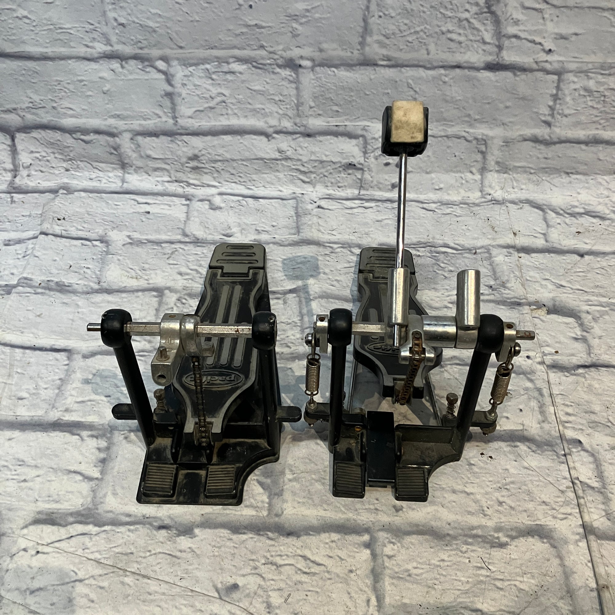Pacific Double Kick  (as is - missing linkage arm and left beater)  Bass Drum Pedal