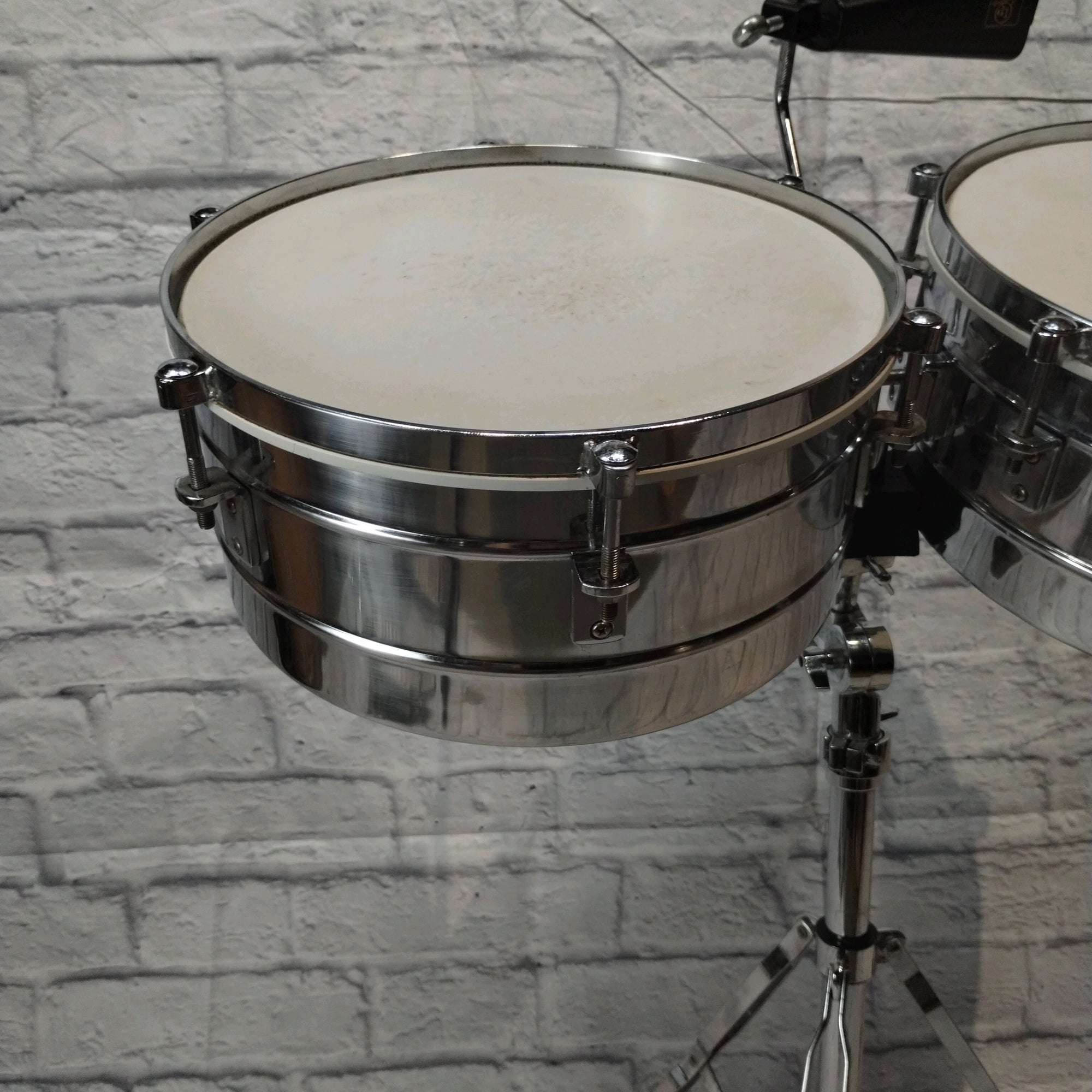 Timbales Set with Cowbell - 14" and 15"
