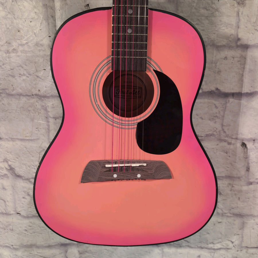 First Act MG324 3/4 Size Pink Acoustic Guitar
