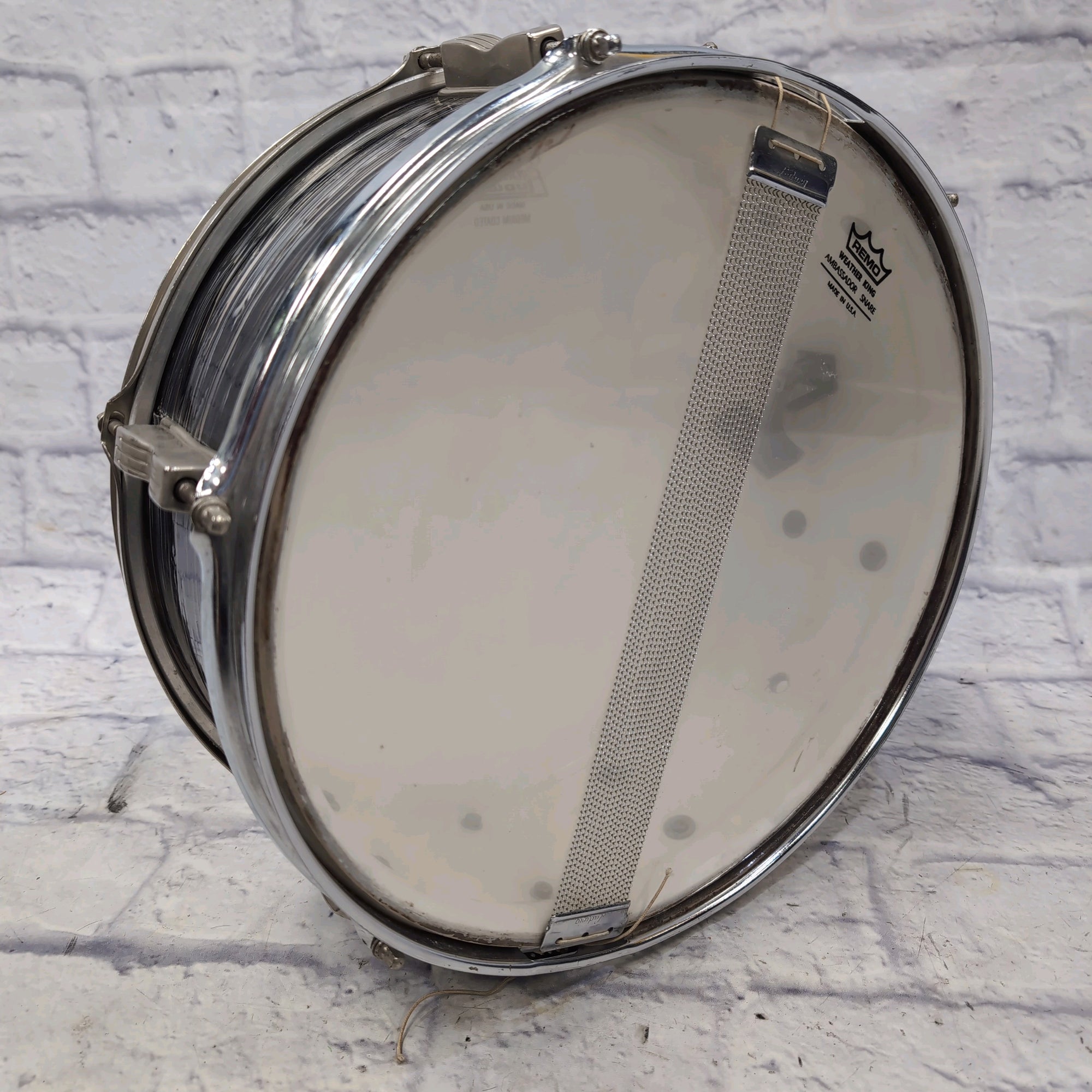 Ludwig Pioneer 5x14" Snare Drum Black Oyster Pearl Keystone Badge Vintage 1964