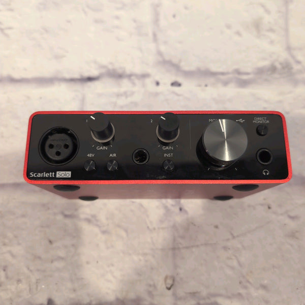 Focusrite Scarlett Solo 3rd Gen USB Audio Interface - Evolution Music