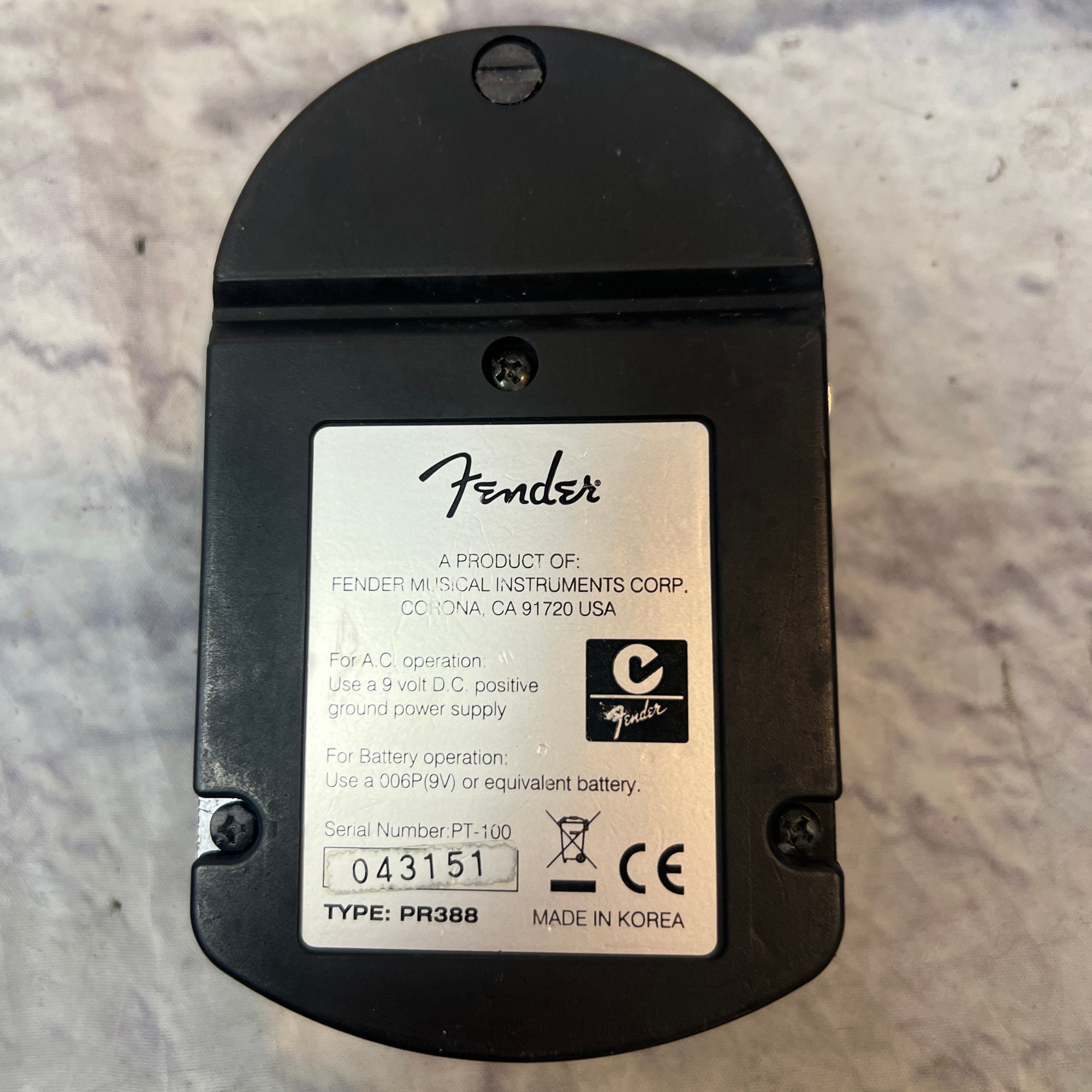 Fender PT-100 Pedal Tuner