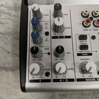 Behringer Eurorack UB502 5 Channel Mixer with Power Supply