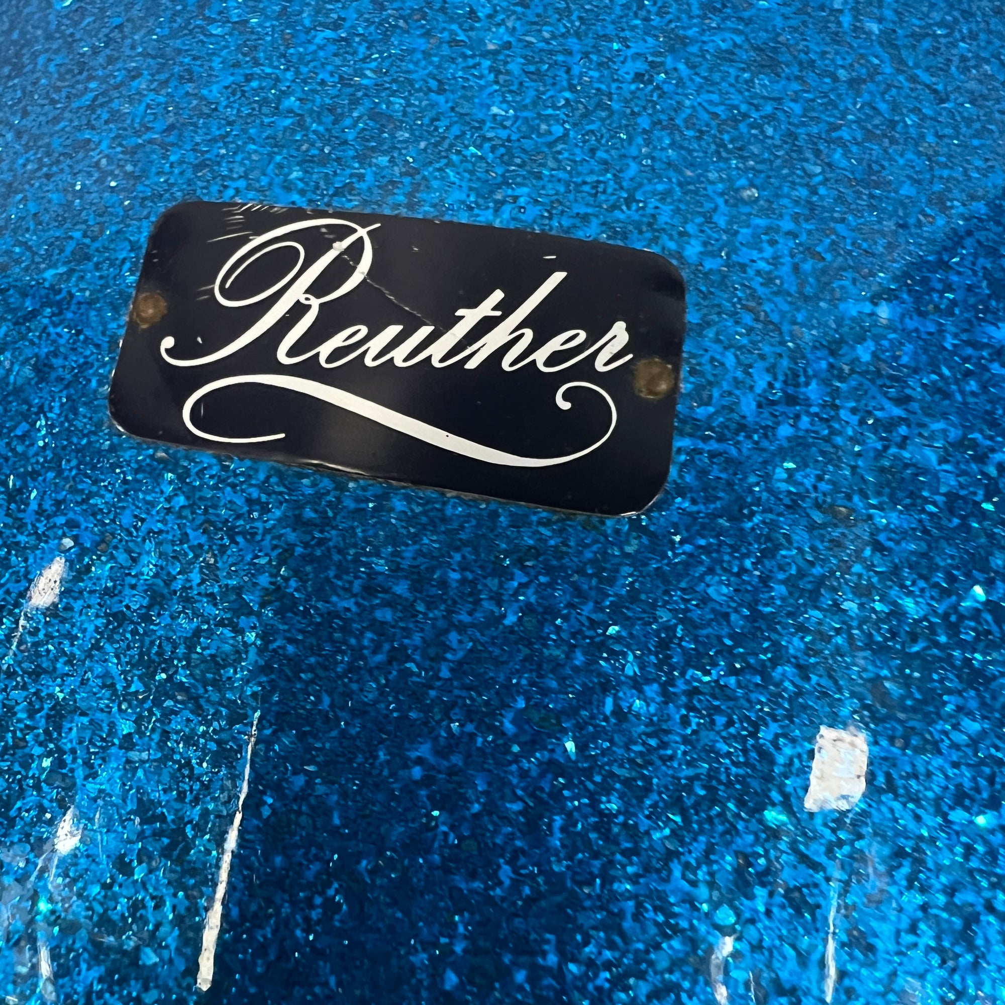 Reuther 12 Rack Tom Blue Sparkle