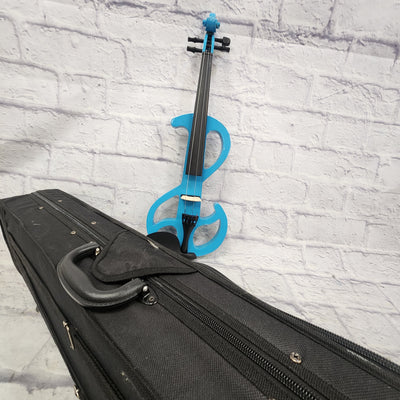 Unknown Electric Violin - Blue with Case